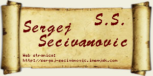 Sergej Sečivanović vizit kartica